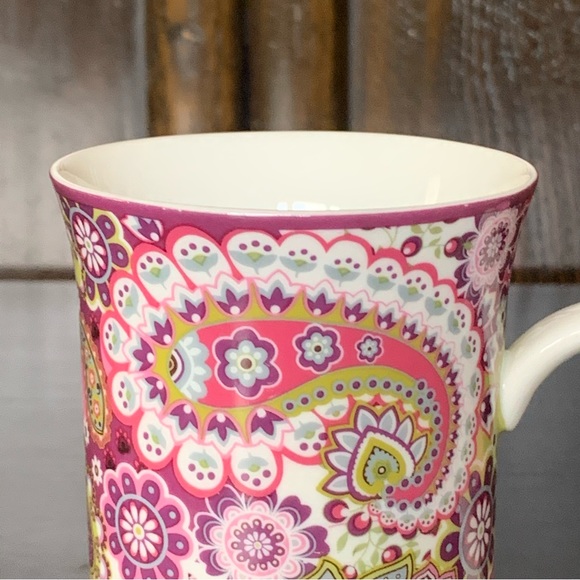 Vera Bradley Very Berry Paisley Ceramic Mug Barnes & Noble Exclusive - Picture 2 of 8